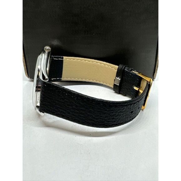 Michael Kors MK3503 Women Black Leather Strap Analog Turquoise Dial Watch JNA235 - Picture 7 of 11